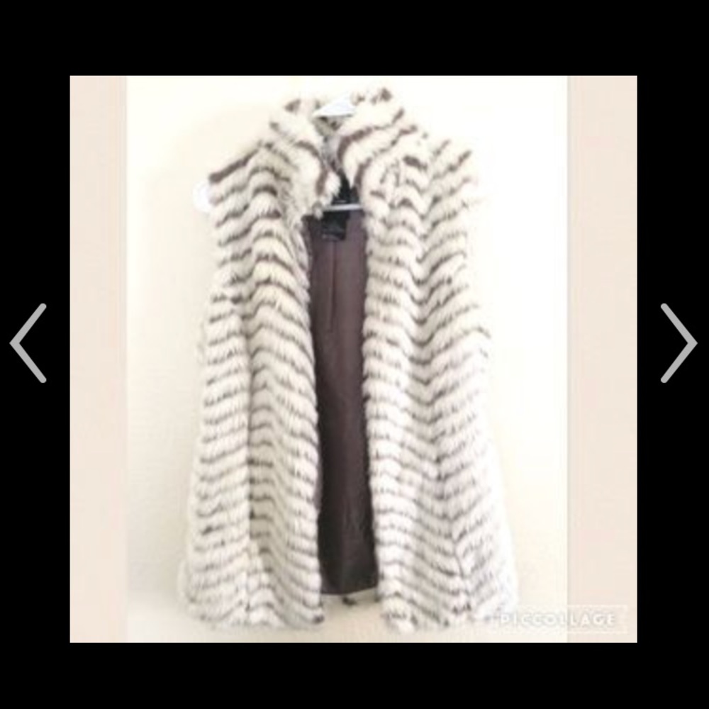 Faux fur vest
